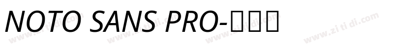 NOTO SANS PRO字体转换